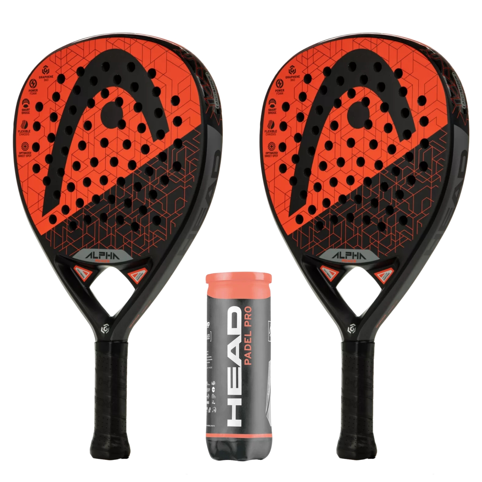 Billede af Head Padel Pakketilbud (Head Graphene 360 Alpha Power + Head Padel Pro)